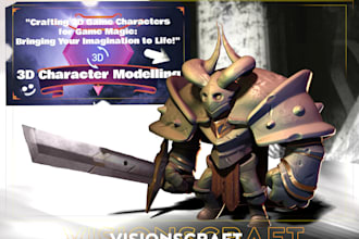 create professional 3d characters for games, VR and animation