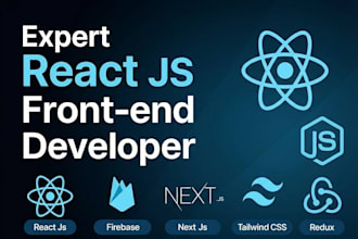 develop modern react frontend for spa, landing pages and  web apps