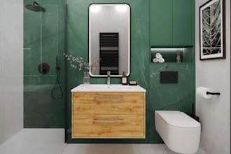do bathroom interior design in 3d and renders using  best software