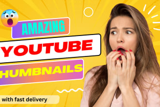 professional attractive eye catchy youtube thumbnail design