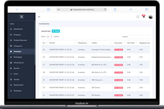 develop erp, saas, crm software with laravel