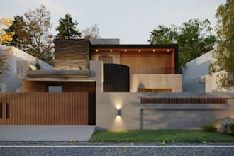create stunning 3d house facades photorealistic renderings