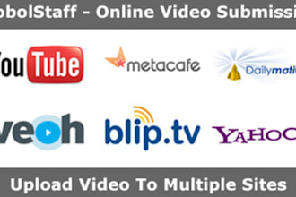 create slideshare image video and submit your one video in 25 site like youtube, dailymotion, Metacafe, etc