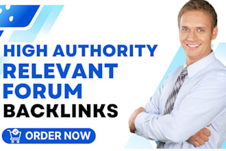 provide high authority niche relevant forum backlinks