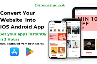 convert website to android and ios mobile app webview