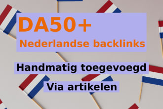 artikel linkbuilding op da50 en hoger websites