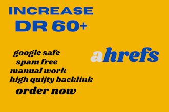 increase domain rating increase ahrefs DR 50 plus