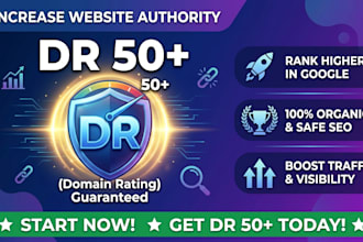 increase domain rating increase ahrefs DR 50 plus
