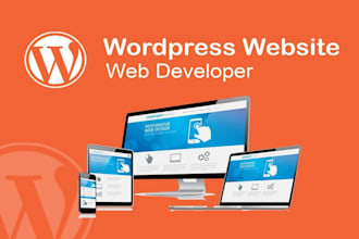 create responsive wordpress website design or blog