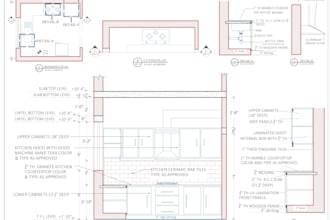 do custom kitchen design on autocad
