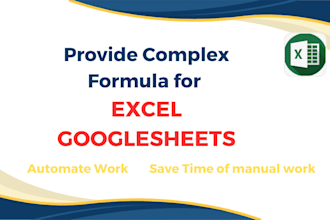 create complex excel formula for automation