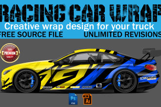 wrap design livery racing car and itasha design car