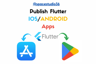 upload publish flutter IOS android app to playstore or appstore