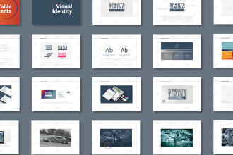 design business logo, brand identity and brand style guide