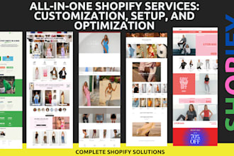 customize rebuild create shopify store and optimize your shopify store