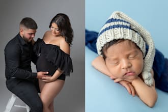 do maternity, newborn, children photo retouching and editing