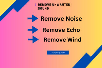 remove wind background noise echo and clean your audio
