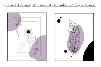 design minimalist monoline art within 24 hrs in canva