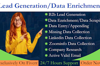 do b2b lead generation, data enrichment and linkedin data collection