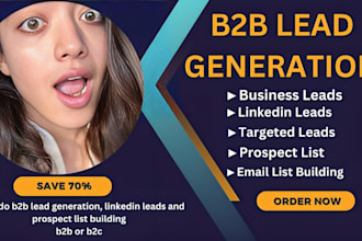 supply b2b lead generation, linkedin leads, and email list build prospect
