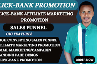 clickbank affiliate marketing sales funnel, clickbank promotion link promotion