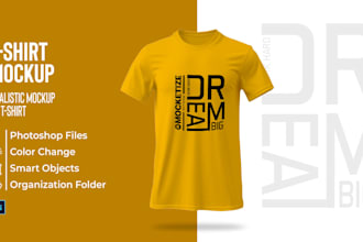 create a professional t shirt mockup in just 2 hours