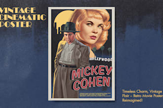 create vintage retro poster for your film and TV series