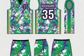 make design for custom basketball jersey or sublimation uniform