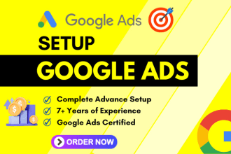setup, optimize and manage ROI focused google ads PPC campaign