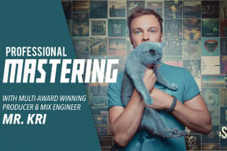 professionally master your music as a multi award winning audio engineer