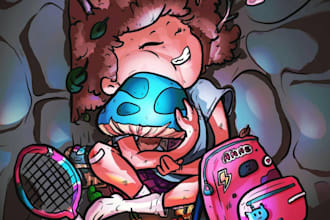 make professional cute anime fanarts and illustrations