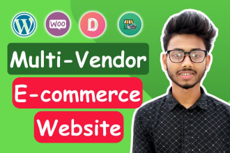 do woocommerce store multi vendor ecommerce marketplace website with dokan, wcfm
