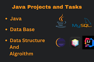 do java oop, and dsa programming projects and tasks for you