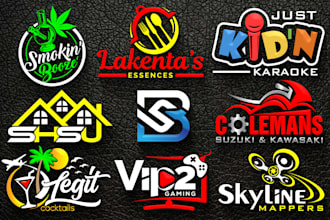 design a modern business logo for your brand with copyrights