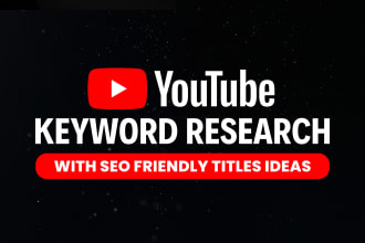 seo keyword research and give you youtube video content titles ideas