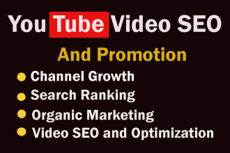 do organic youtube channel SEO and promotion