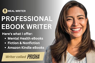 ghost write your ebook as ghost book writer, mental health ebook ghostwriter