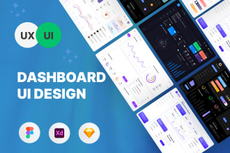 do stunning and user friendly dashboard UI UX design