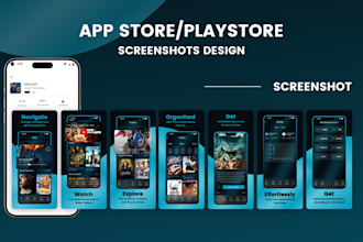 design screenshot for app store and play store