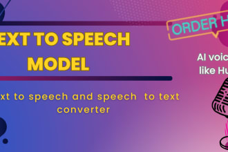 make text to speech or speech to text model and converter