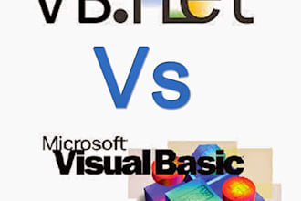 develop database development application using vb 6 and vbnet and sql