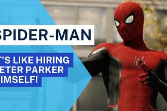 narrate or do a voice over in the style of spider man