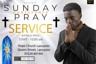 design a church flyer or leaflet