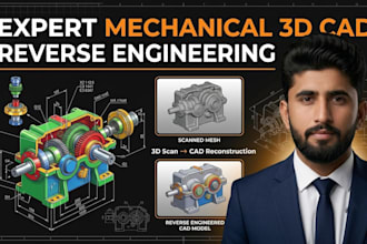 do mechanical 3d cad modeling and reverse engineering for dfm