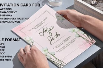 design invitation card, weeding cards, birthday cards etc