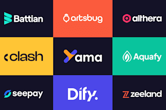 design clean minimalist and modern business logo design