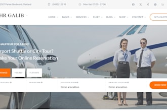 do car rental, airport transfer, taxi wordpress website