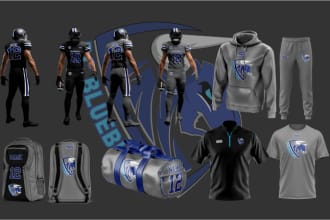make package an athletic kits 3d mockups