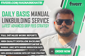 rank your website with daily basis manual high quality link building