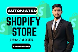 set up shopify store and set up shopify dropshipping store